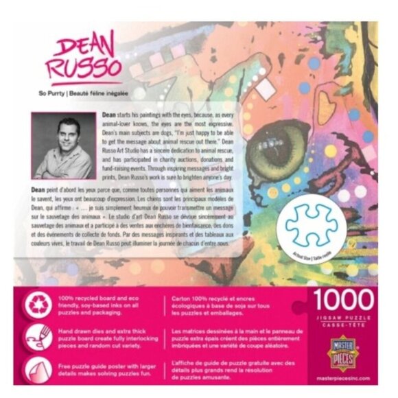 Jigsaw Puzzle Cat Theme 1000 Pieces by Masterpieces NEW Sealed 19.25" x 26.75" - Picture 4 of 16